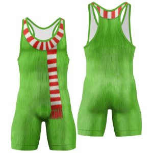 Grnch Cosplay Wrestling Singlet