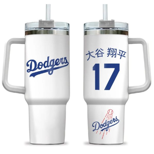 17 Ohtani Los Angeles Baseball 40oz Tumbler