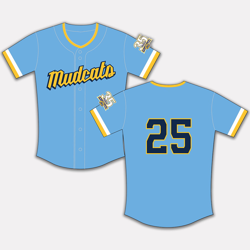2025 Carolina Mudcats Brewers Weekend Jersey Giveaway 2025 Carolina Mudcats Brewers Weekend Jersey Giveaway