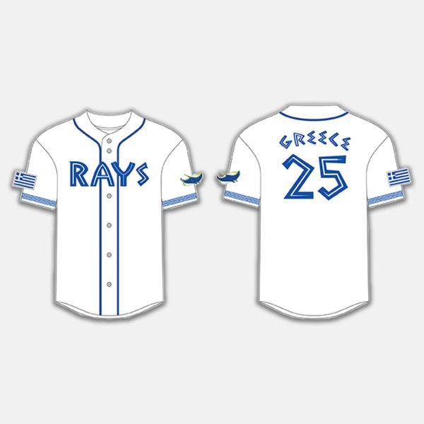2025 Rays Greek Heritage Jersey Giveaway