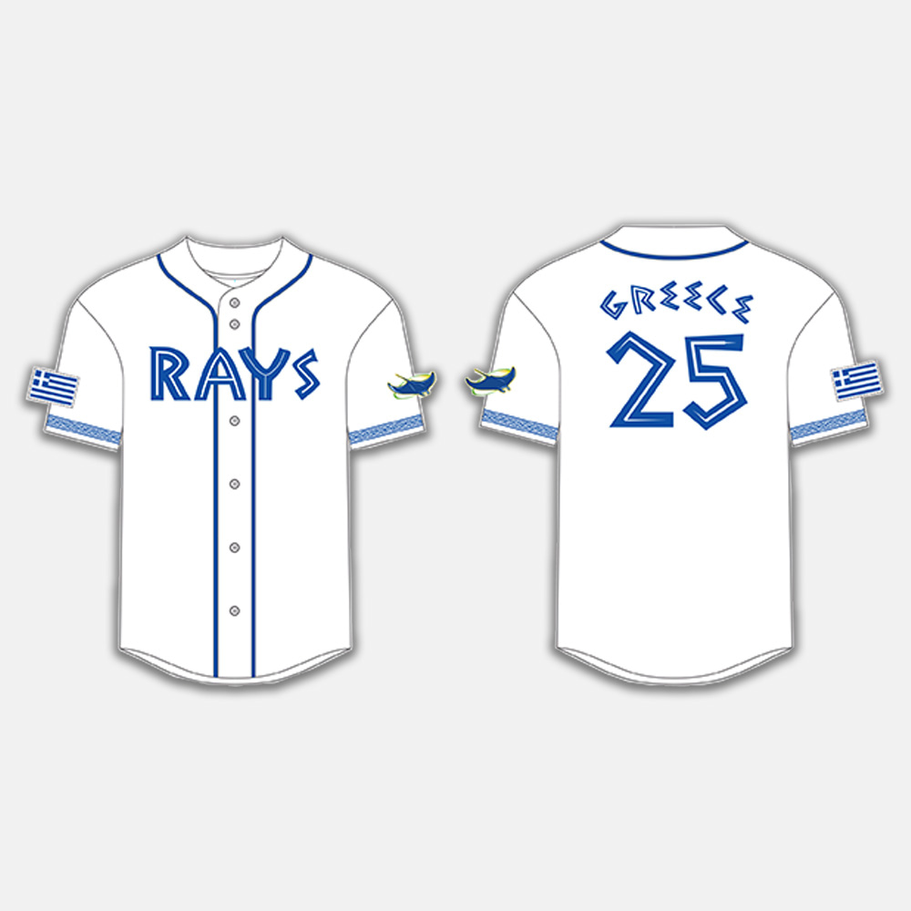 2025 Rays Greek Heritage Jersey Giveaway 2025 Rays Greek Heritage Jersey Giveaway