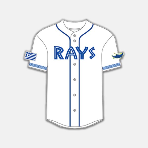 2025 Rays Greek Heritage Jersey Giveaway 2