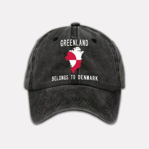 Greenland Belongs To Denmark Printed Baseball Cap