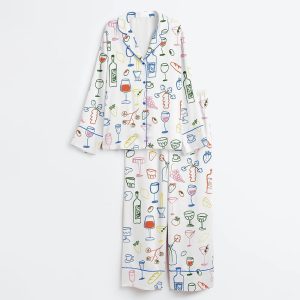 Retro Diner Table Food and Drinks Pajama Set
