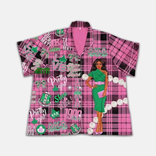 Alpha Kappa Alpha 1908 Pajama Set 2