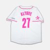 Astros Jose Altuve Throwback White and Pink Jersey 2025 Giveaway
