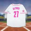 Astros Jose Altuve Throwback White and Pink Jersey 2025 Giveaway 2