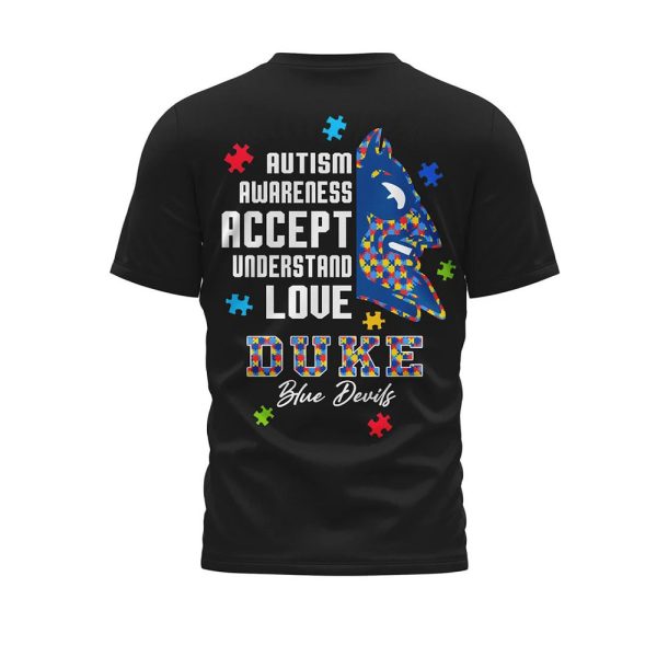 Blue Devils Autism Awareness Two Sided Shirt 3