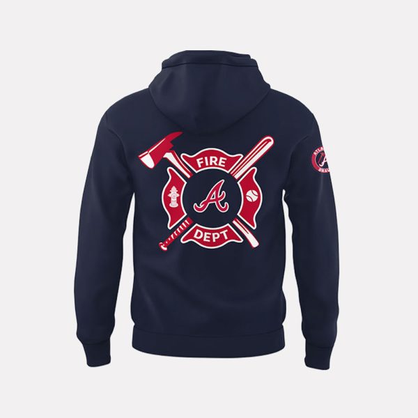 Braves x Firefighter Appreciation Night Hoodie 2025 3