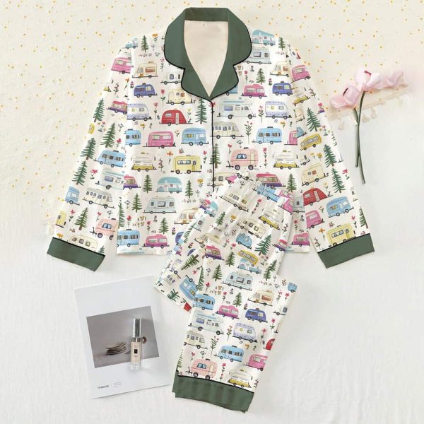 Camping Lover Forest Pattern Classic Pajama Set