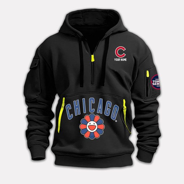 Cubs 2025 World Tour Tokyo Series Quarter Zip Hoodie 2