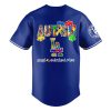 Dodgers Autism Awareness Day Baseball Jersey 2025 3