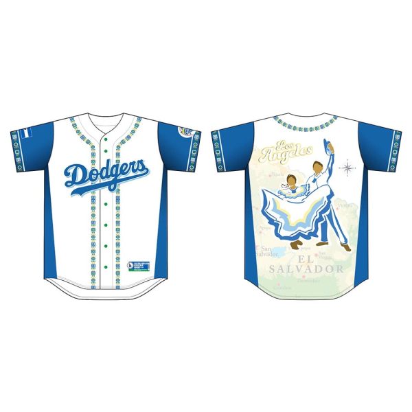 Dodgers Salvadoran Heritage Night Jersey 2025 Giveaway