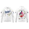 Dodgers Takashi Murakami Tokyo Series White Flower 2025 Hoodie