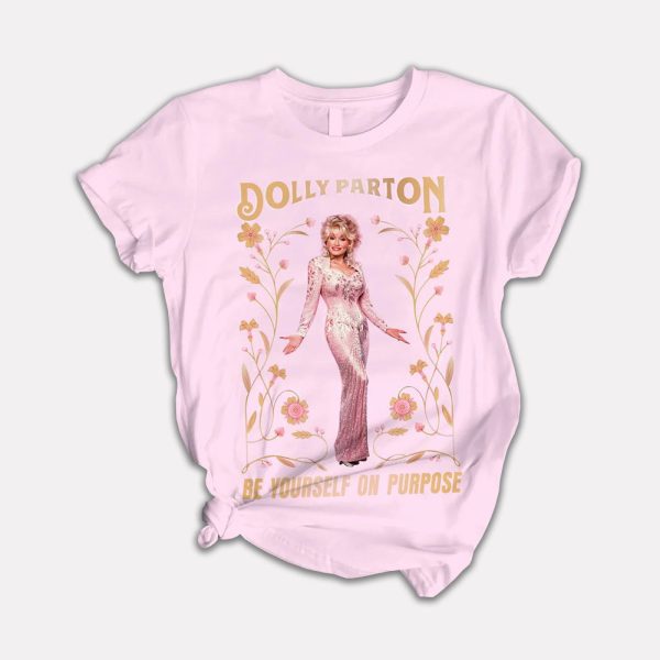 Dolly Parton Be Yourself On Purpose Shirt And Short Pajama Set 2