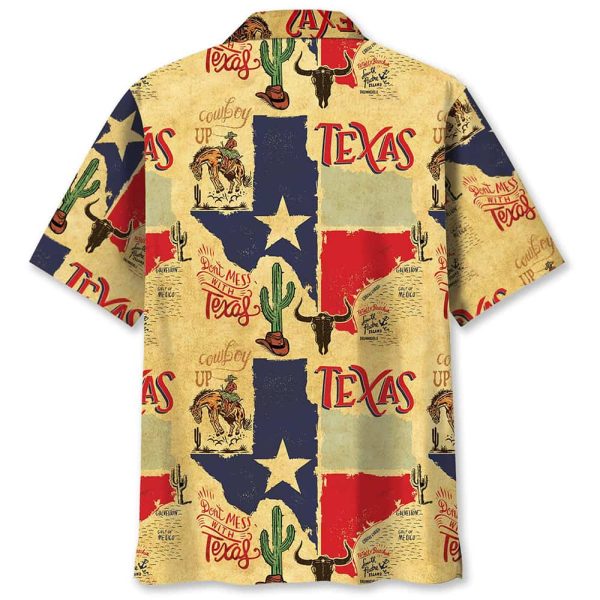 Dont Mess With Texas Cowboy Hawaiian Shirt 2