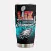 Eagles 2 Time Super Bowl Champions LII LIX Tumbler 2