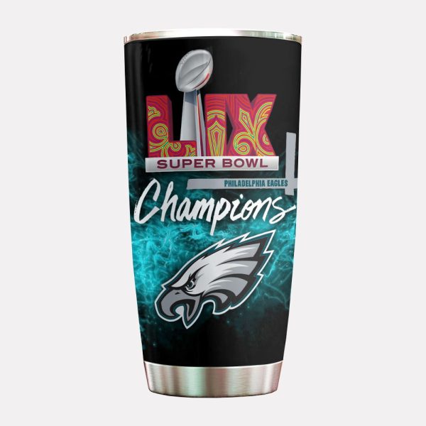 Eagles 2 Time Super Bowl Champions LII LIX Tumbler 2