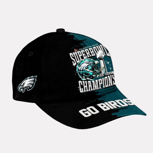 Eagles Super Bowl 2025 Champions Go Birds Hat 2