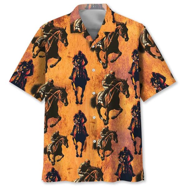 Fiery Horse Racing Hawaiian Shirt