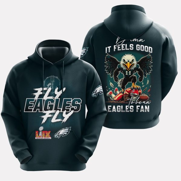 Fly Eagles Fly Damn It Feels Good To Be An Eagles Fan Shirt 2