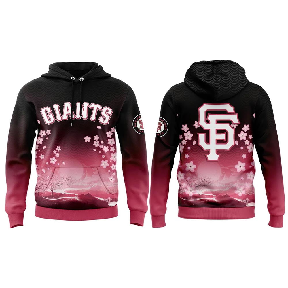Giants Japanese Cherry Blossom 2025 Hoodie Giants Japanese Cherry Blossom 2025 Hoodie