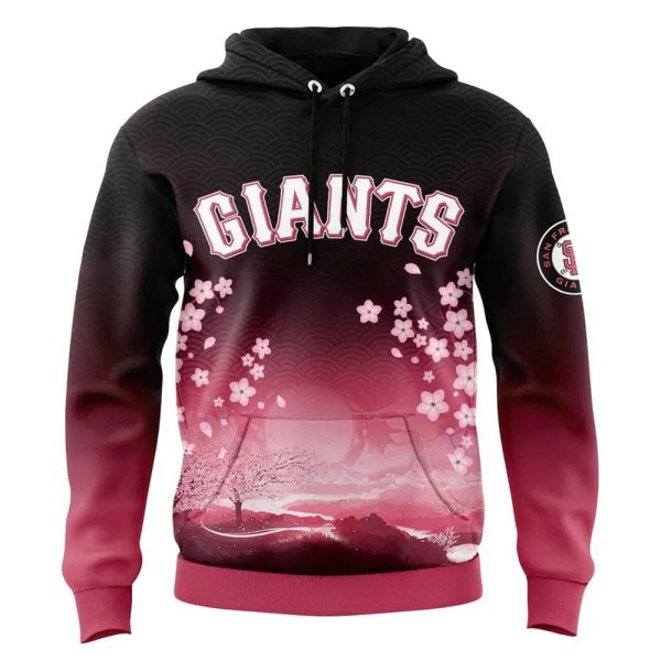 Giants Japanese Cherry Blossom 2025 Hoodie 2