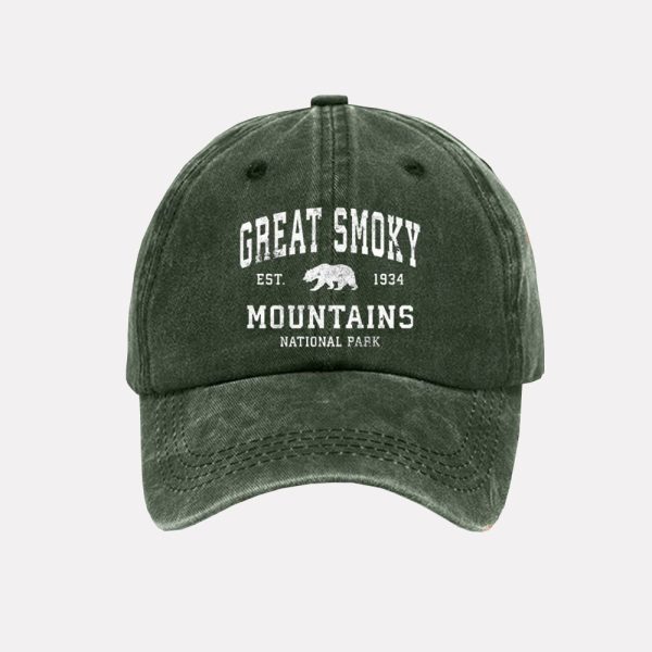 Great Smoky Mountains National Park Est 1934 Print Hat 2