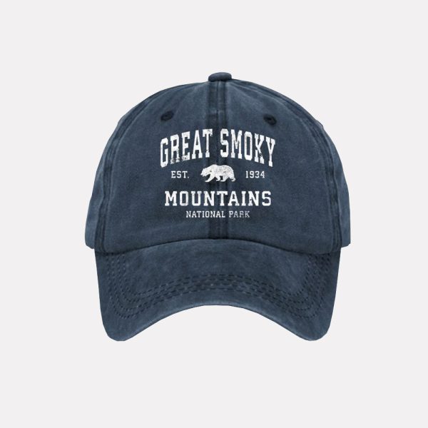 Great Smoky Mountains National Park Est 1934 Print Hat 3