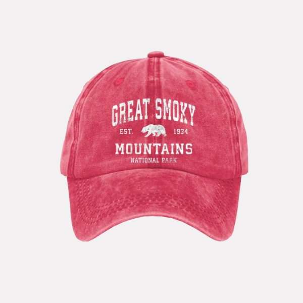 Great Smoky Mountains National Park Est 1934 Print Hat 4