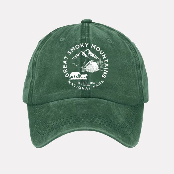 Great Smoky Mountains National Park Print Hat 2