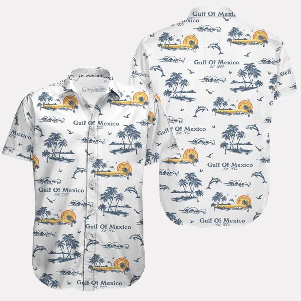 Gulf Of Mexico Hawaiian Shirt And Shorts 2