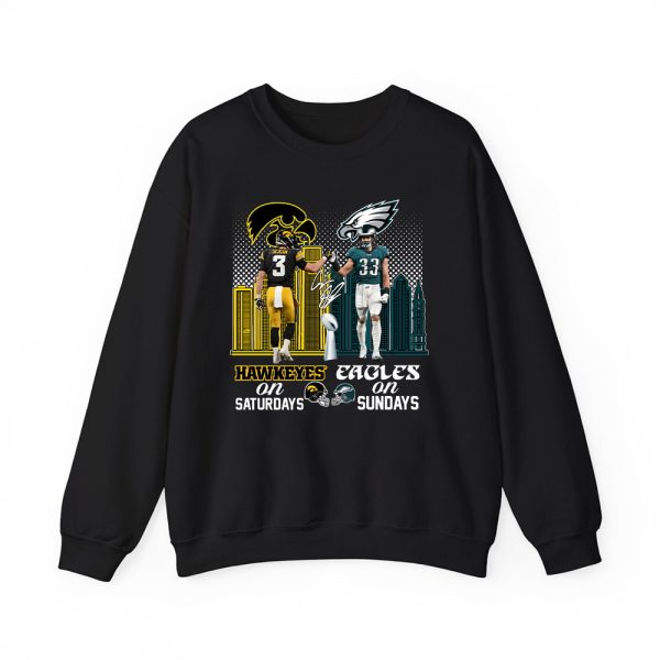 Hawkeyes On Saturdays Eagles On Sundays Shirt 3
