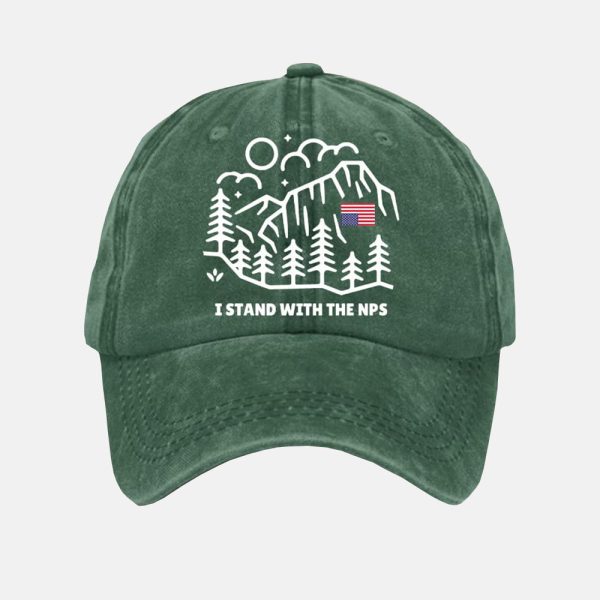 I Stand With The NPS Printed Baseball Cap 2