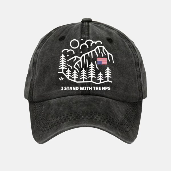 I Stand With The NPS Printed Baseball Cap 3