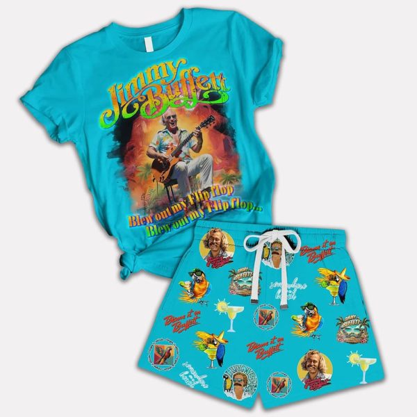 Jimmy Buffett Blew Out My Flip Flop Shirt And Short Pajama Set