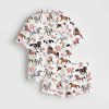 Kentucky Derby 151st Run For The Roses Horse Racing Lover Print Satin Pajama Set 2