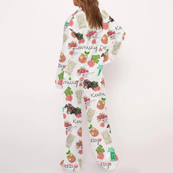 Kentucky Derby Horse Satin Pajama Set 2