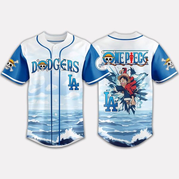 LA Dodgers x One Piece Night Game 2025 Jersey