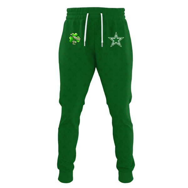 Lucky Green Cowboys St Patricks Day 2025 Hoodie 3