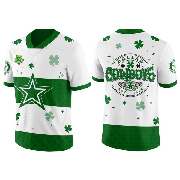 Lucky Green Cowboys St. Patrick's Day 2025 Jersey