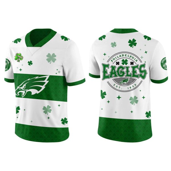 Lucky Green Eagles St. Patrick's Day 2025 Jersey