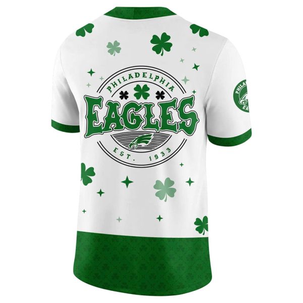 Lucky Green Eagles St Patricks Day 2025 Jersey 3