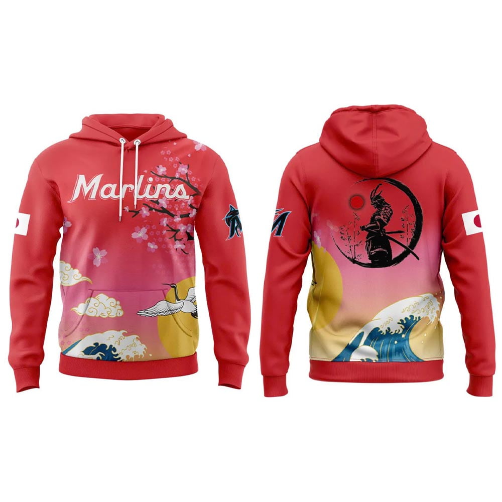 Marlins x Japanese Heritage 2025 Hoodie Marlins x Japanese Heritage 2025 Hoodie