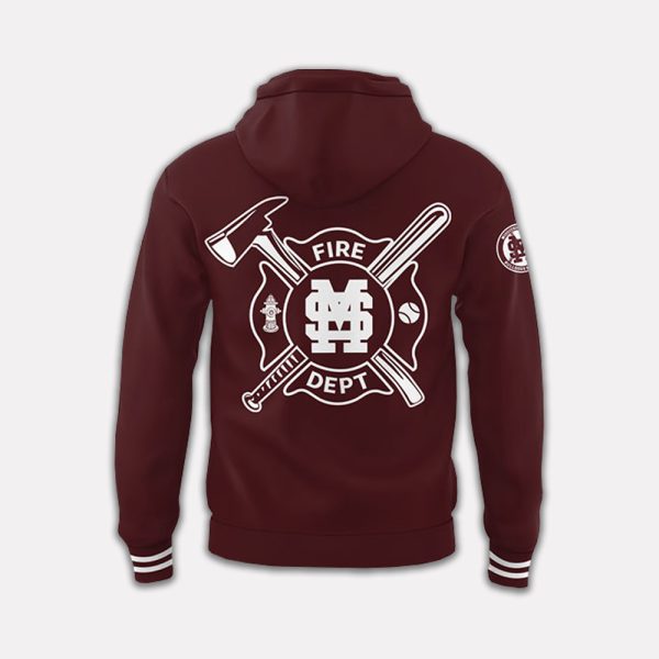 Mississippi Baseball Firefighter Appreciation Hoodie 2025 3
