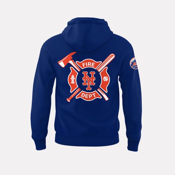 NY Mets x Firefighter Appreciation Night Hoodie 2025 3