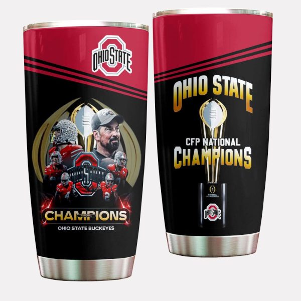 Ohio State CFP National Champions Tumbler