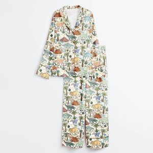Dinosaurs Satin Pajama Set