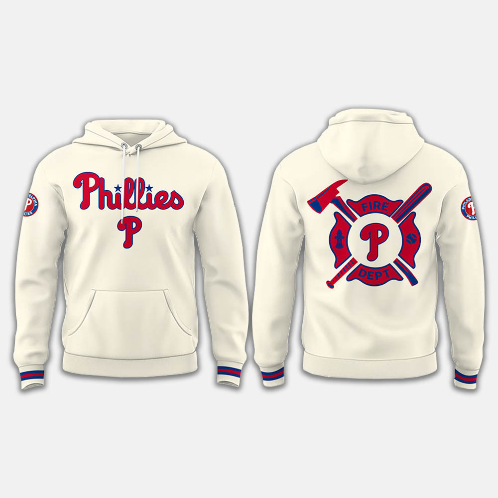 Phillies 2025 Firefighter Appreciation Night Hoodie Phillies 2025 Firefighter Appreciation Night Hoodie