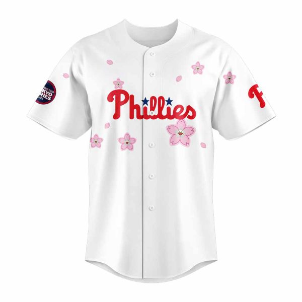 Phillies Takashi Murakami World Tour Tokyo Series 2025 Jersey 2